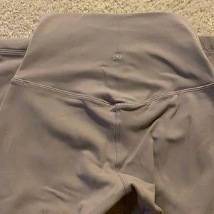 Align leggings 25”. Light purple-ish grey. Barely worn, no piling.